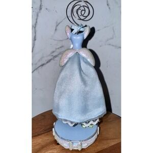 Vtg Authentic Disney World Blue Princess Photo Holder Cinderella Dress Official